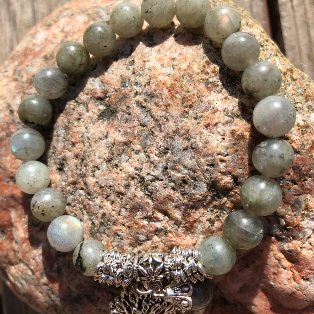 New Labradorite Tree of Life Bracelet
